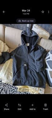 Mens Seven Apparel xl Zip Hoodie Sweatshirt Jacket Xl Sherpa Lined Xl